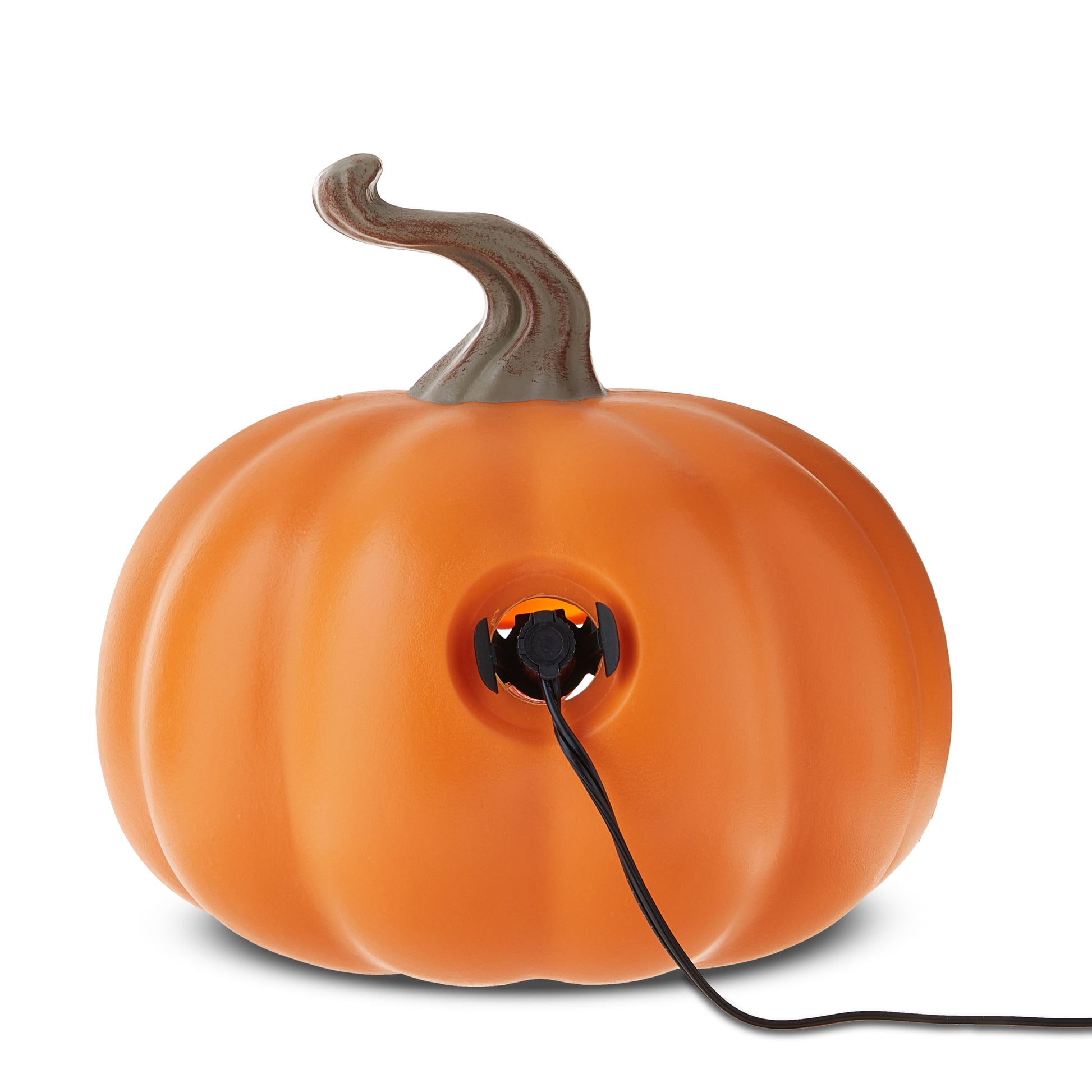 23cm LED Light-Up Pumpkin – Halloween Orange Decorative Lamp for Indoor & Outdoor Use